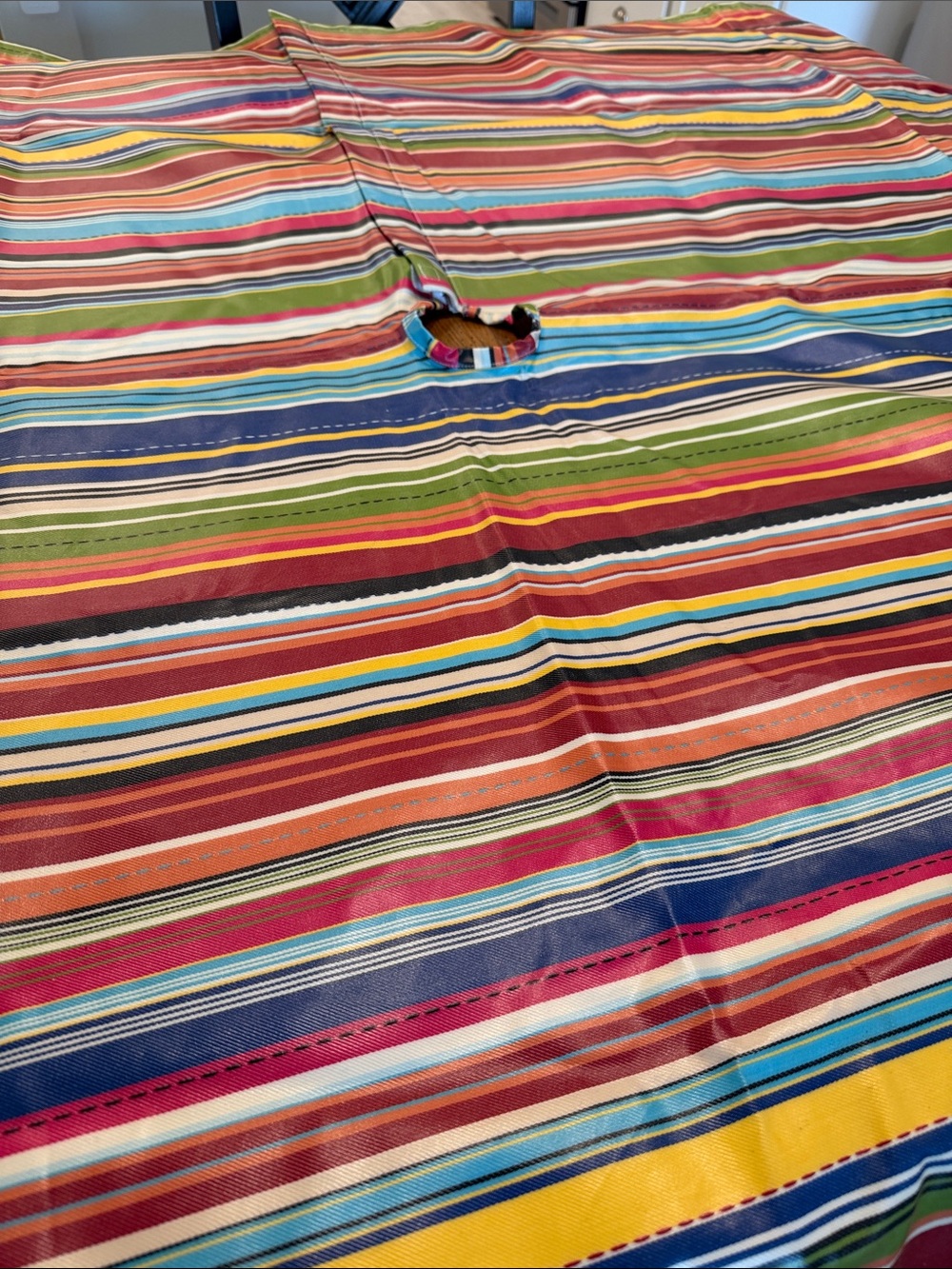 Multicolor Striped Cotton tablecloth Cover - Bright Stripe Design